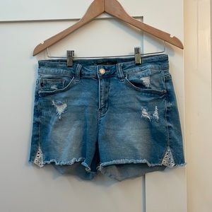 Judy Blue distressed denim shorts